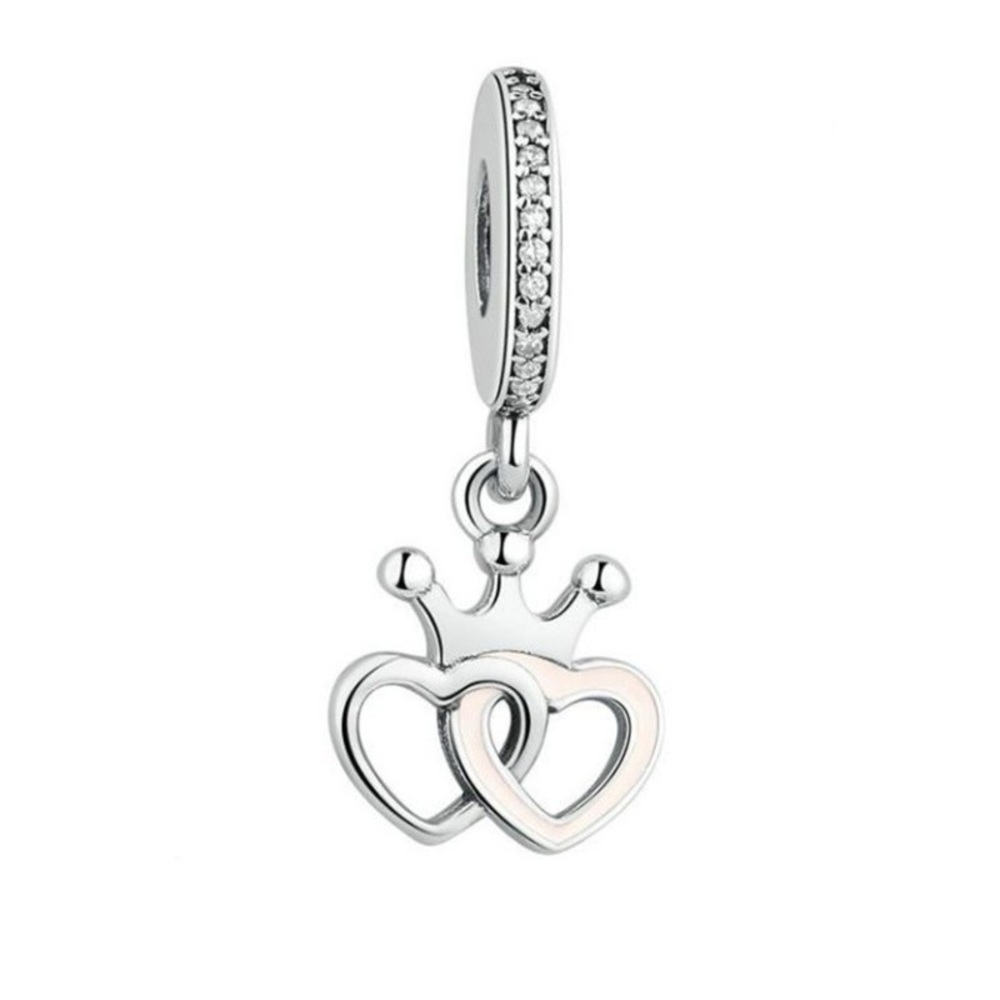 Authentic Pandora Heart to Heart Charm Sterling Silver